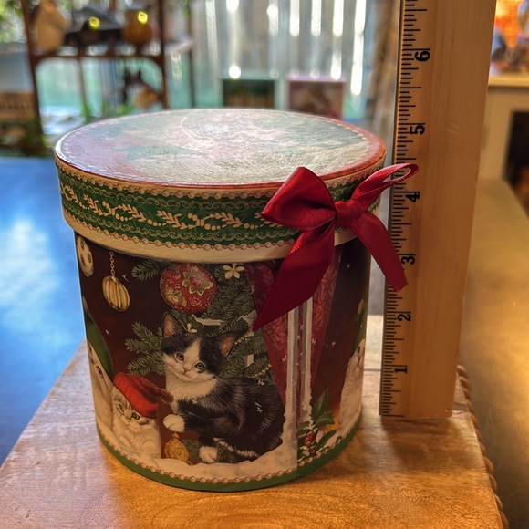 Christmas Holiday Kitty Cat Mug Cup in Hat Style Gift Box New Never Used Vintage - Picture 14 of 14